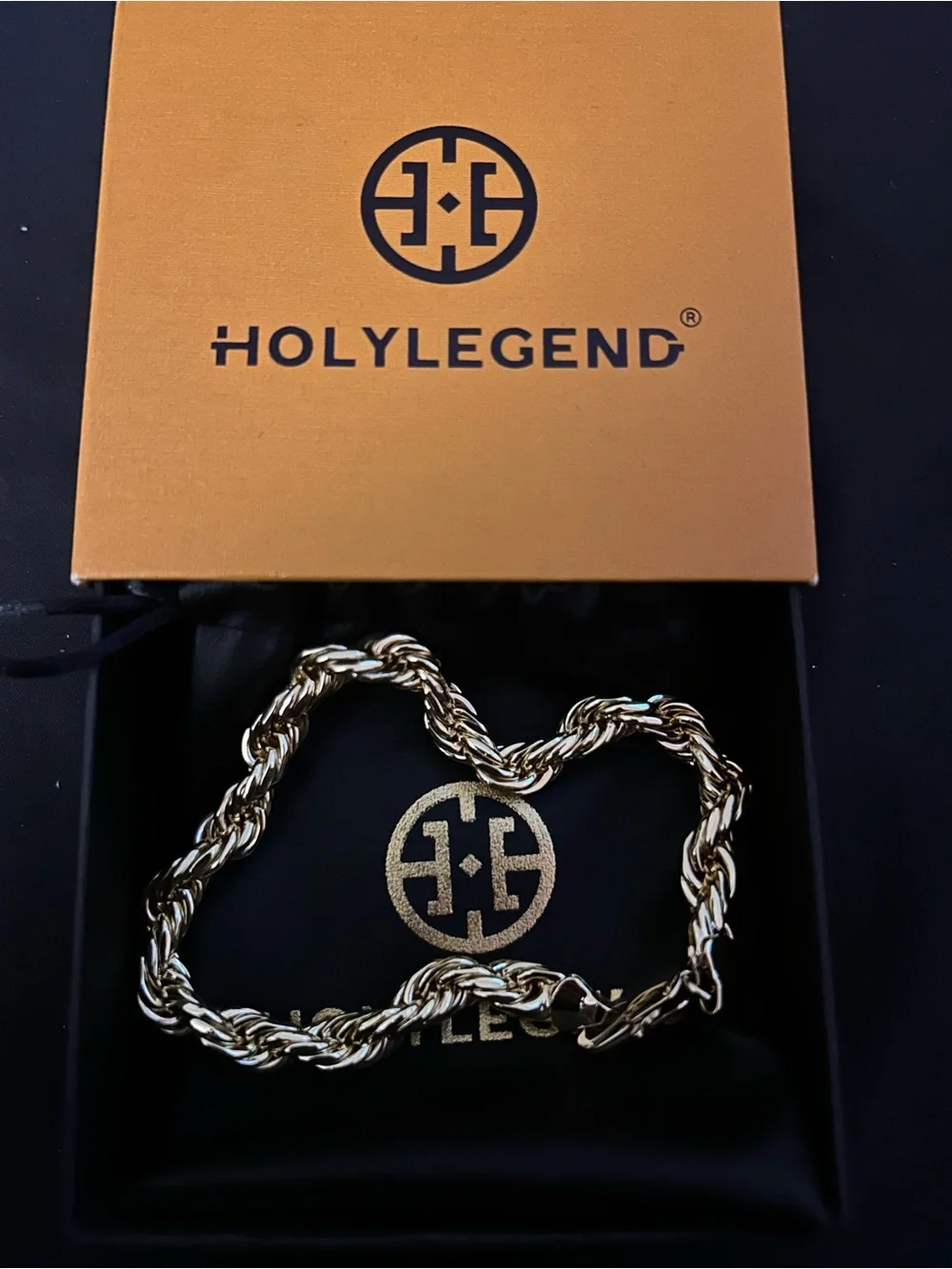 HOLYLEGEND Gold Rope Chain Bracelet in Branded Gift Box